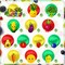 30-Piece Hey One Bear Fruit Birthday Hanging Swirls | Dancing Fruit & Vegetable Foil Ceiling Danglers for Summer Party, First Birthday & Garden Theme Decor